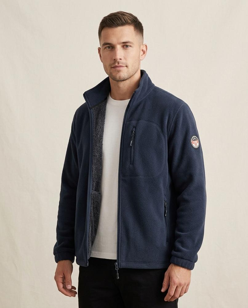 Lands Fashion - Damel | Fleece Zip-Up Jacket Men