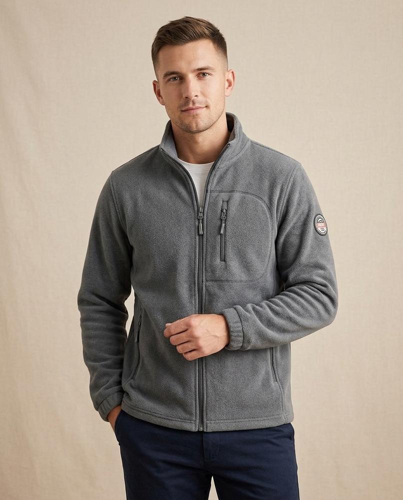 Lands Fashion - Damel | Fleece Zip-Up Jacket Men