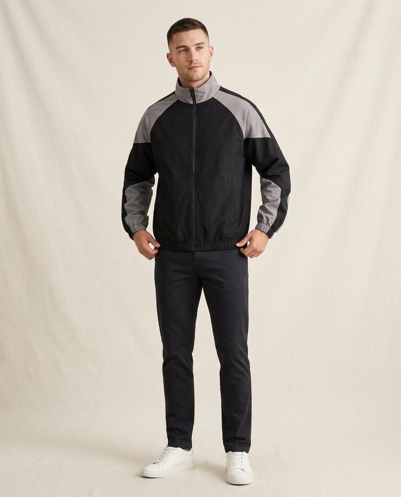 Lands Fashion - Mivar | Zip-Up Color-Block Jacket Men