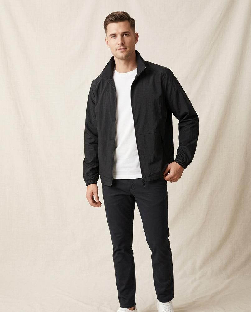 Lands Fashion - Zator | Zip-Up Stand-Collar Jacket Men