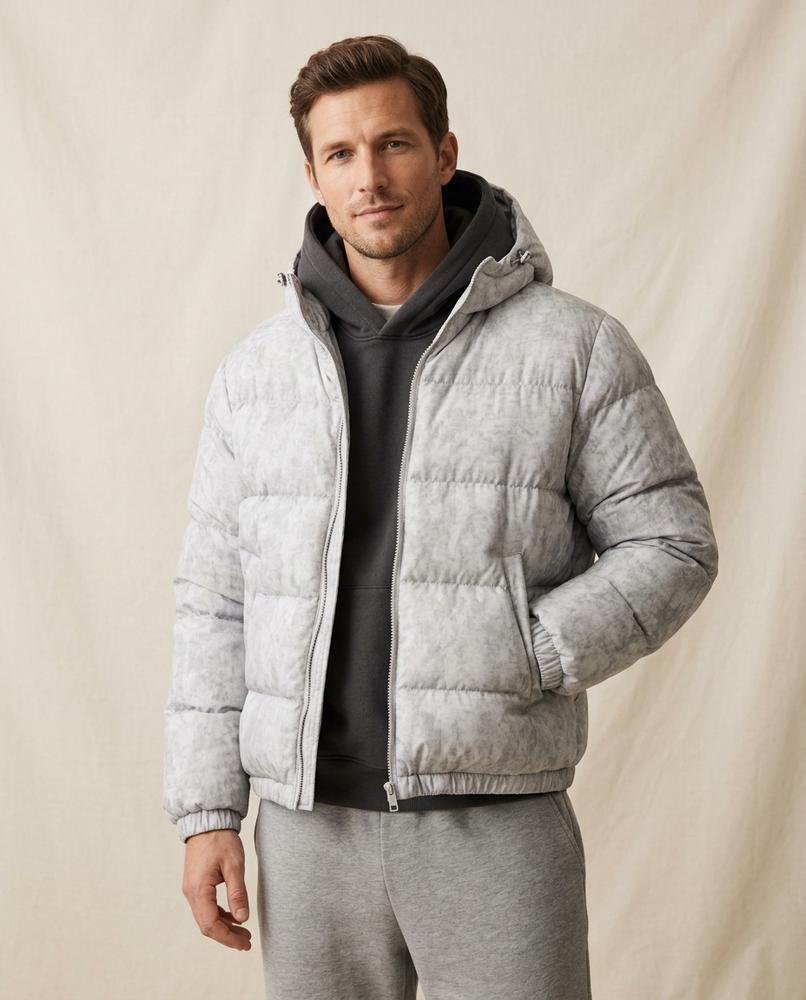 Lands Fashion - Karal | Quilted Hooded Jacket Men
