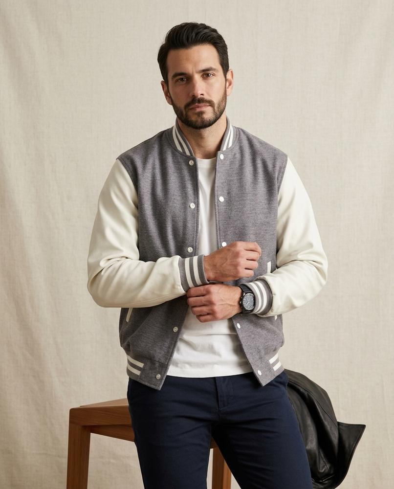 Lands Fashion - Lymer | Two-Tone Buttoned Jacket Men