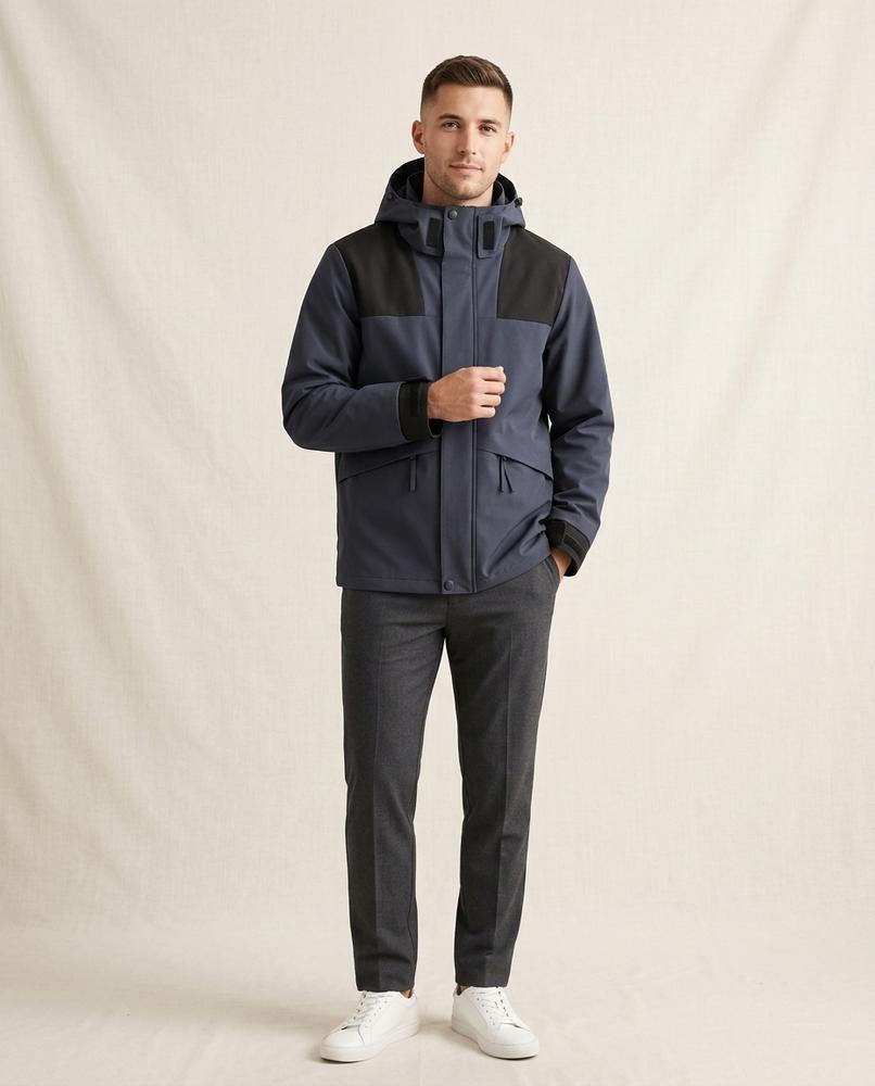 Lands Fashion - Lysin | Water-Repellent Color-Block Jacket Men