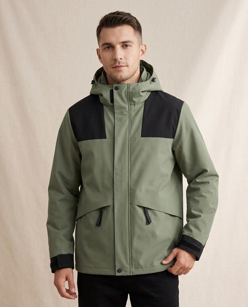 Lands Fashion - Lysin | Water-Repellent Color-Block Jacket Men