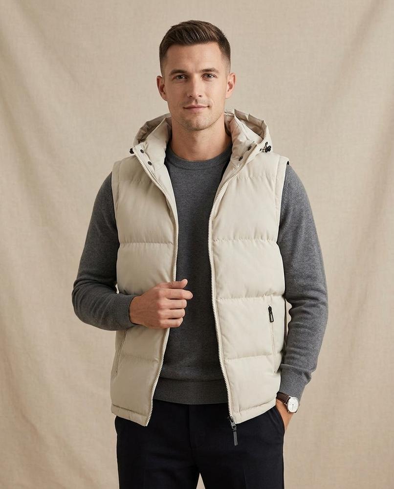 Lands Fashion - Yoran | Padded Hooded Vest Men