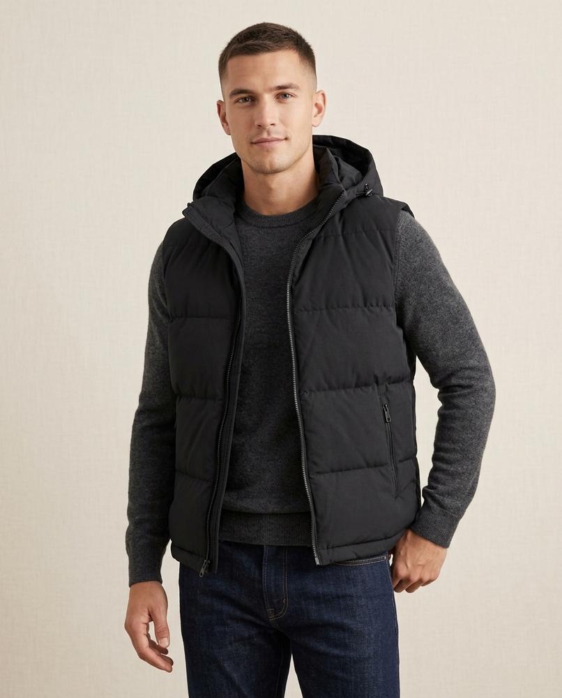 Lands Fashion - Yoran | Padded Hooded Vest Men