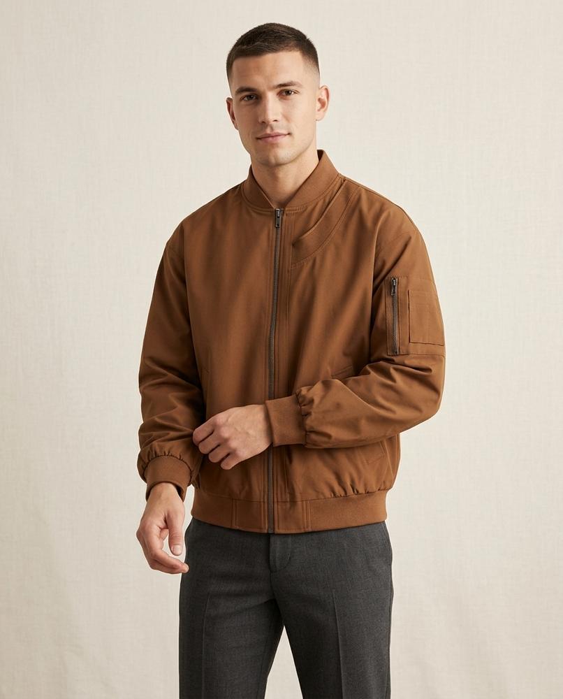 Lands Fashion - Velan | Zip-Up Lined Jacket Men