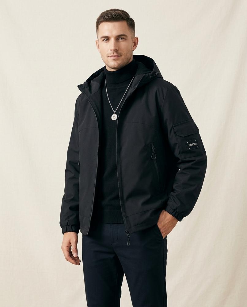 Lands Fashion - Karam | Hooded Windproof Jacket Men