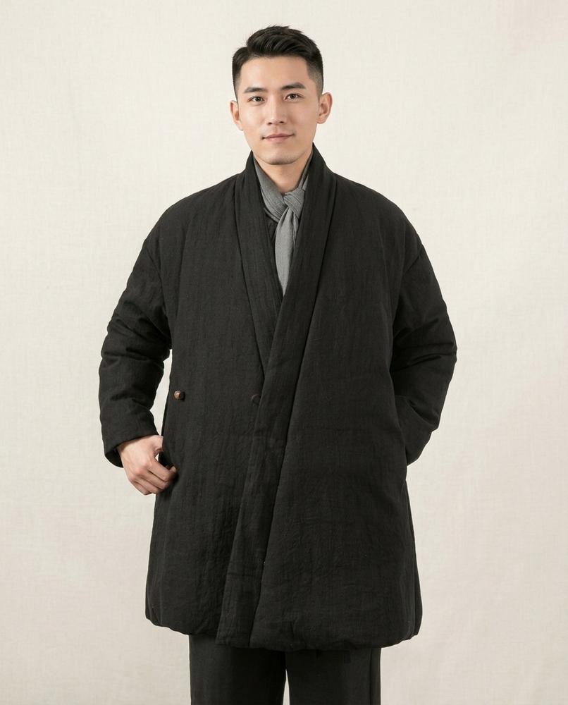 Lands Fashion - Mimel | Padded Shawl Collar Coat Men