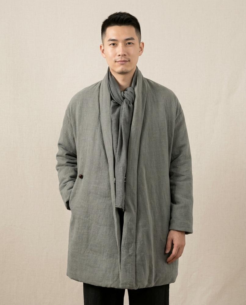 Lands Fashion - Mimel | Padded Shawl Collar Coat Men