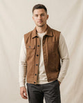 Lands Fashion - Talom | Canvas Button-Front Vest Men