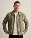 Lands Fashion - Lylom | Suede-Effect Zip-Front Jacket Men