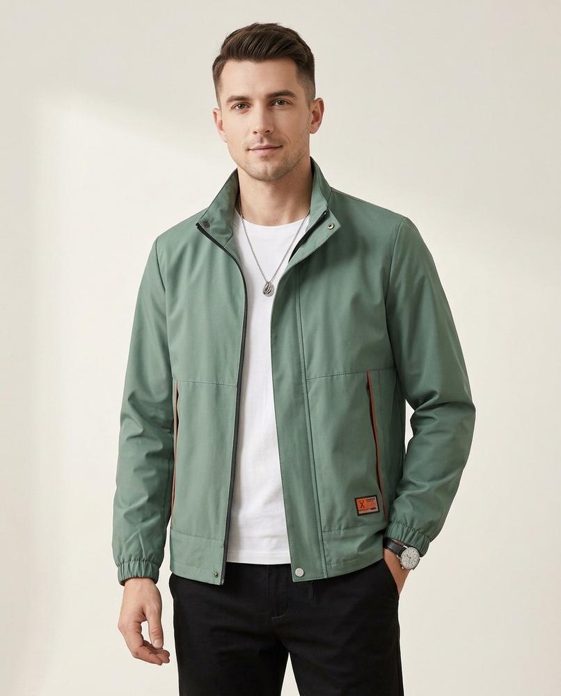 Lands Fashion - Seken | Zip-Up Stand-Collar Jacket Men