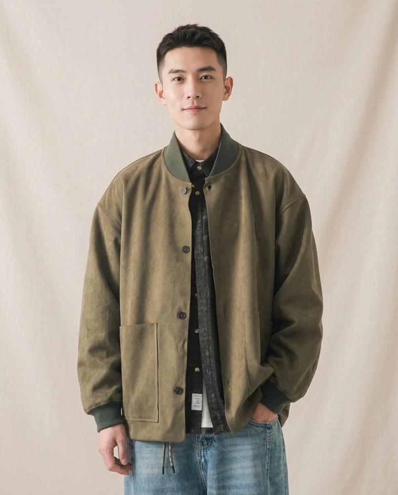 Lands Fashion - Elran | Collarless Button-Up Jacket Men