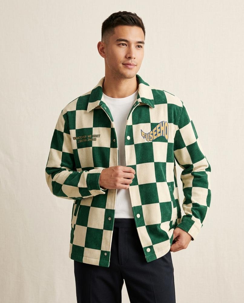 Lands Fashion - Calan | Corduroy Checkered Jacket Men