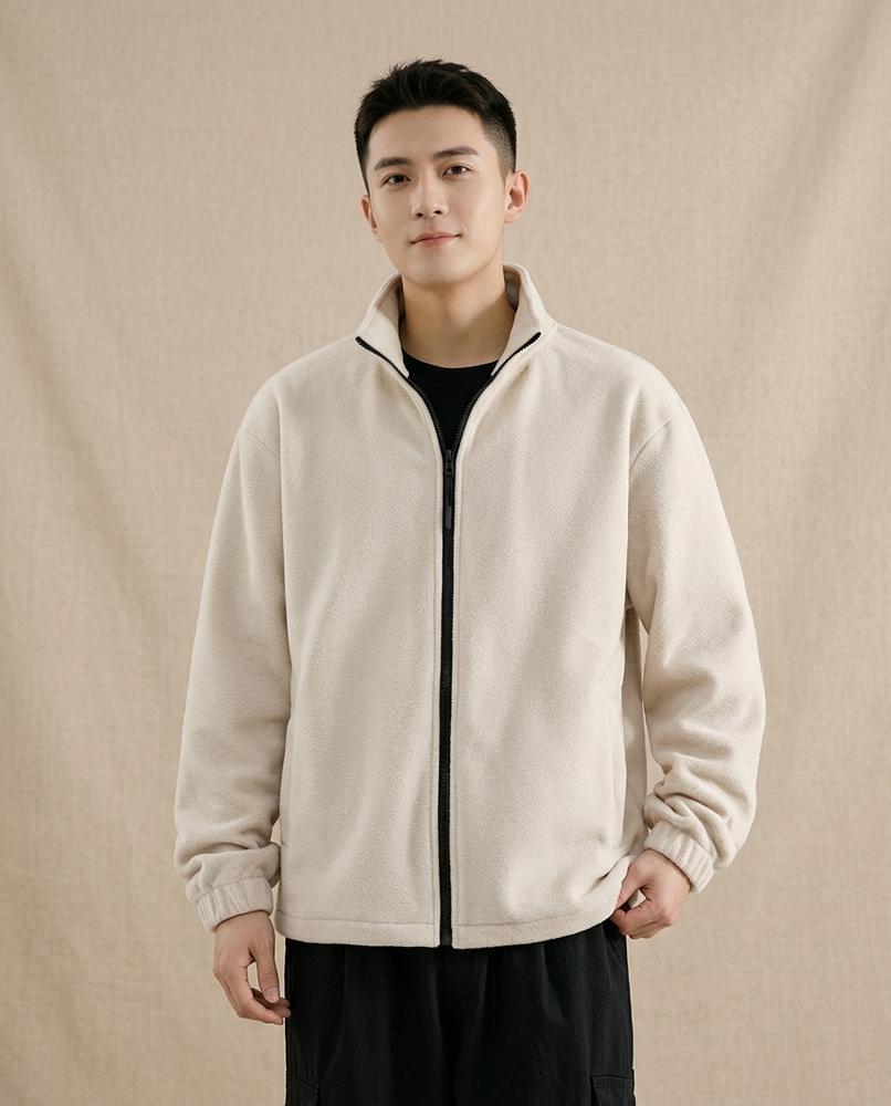 Lands Fashion - Tinor | Zip-Up Fleece Jacket Men