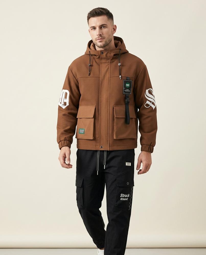 Lands Fashion - Visol | Hooded Textured Suit Men