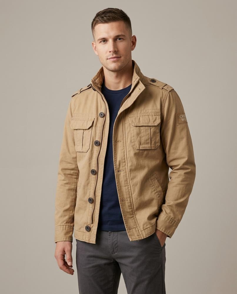 Lands Fashion - Elral | Cotton Stand-Collar Jacket Men