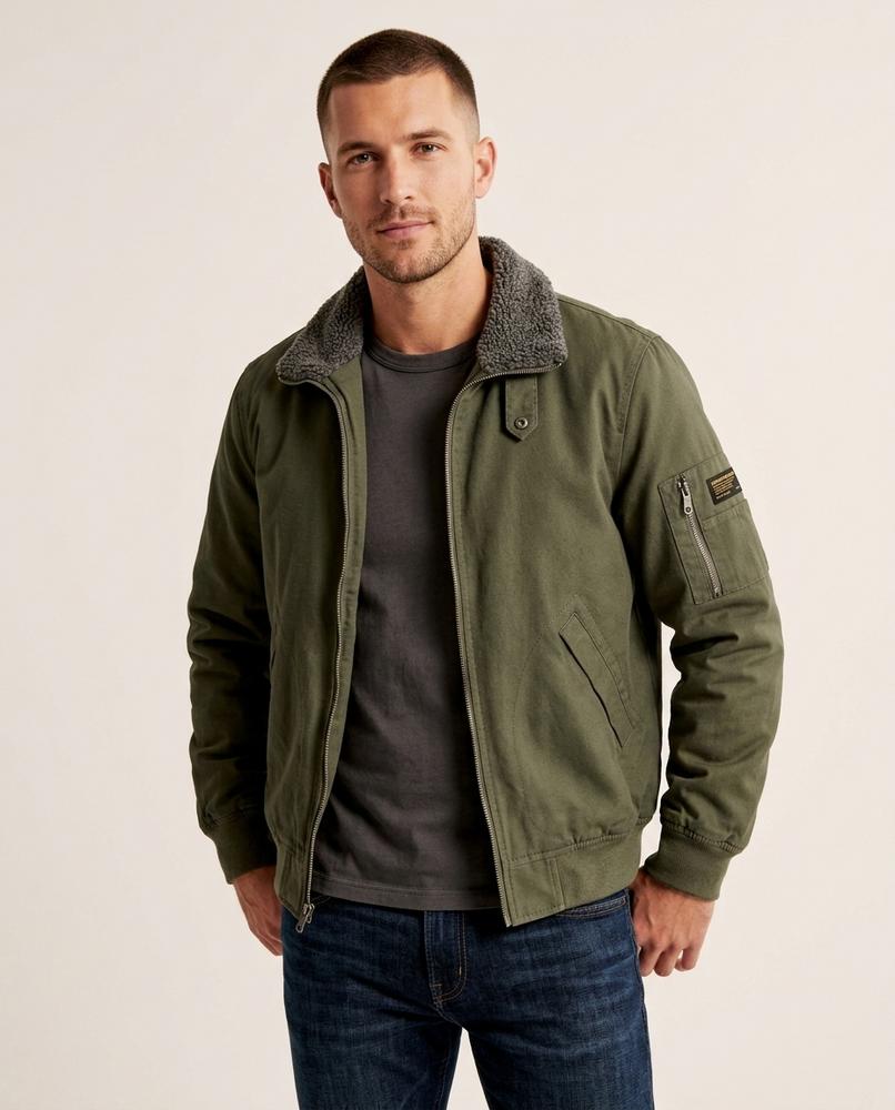 Lands Fashion - Casel | Fleece-Lined Sherpa Collar Jacket Men