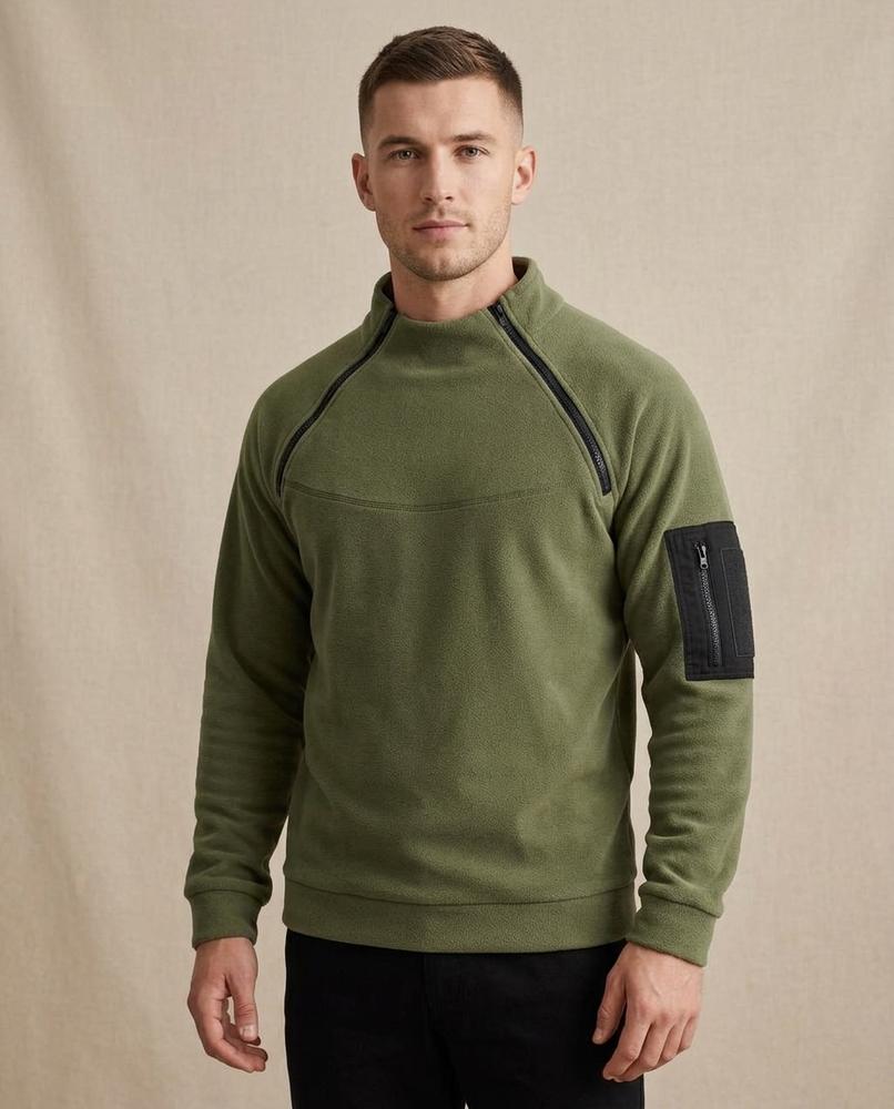 Lands Fashion - Vimar | Fleece High-Collar Sweatshirt Men