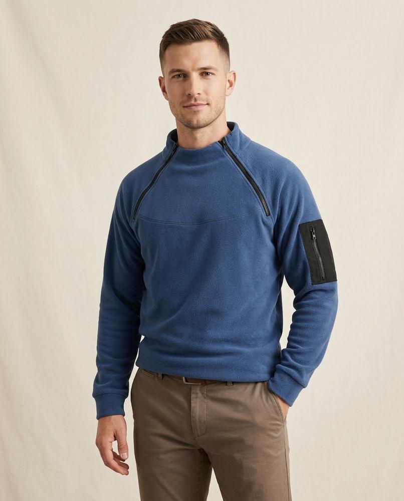 Lands Fashion - Vimar | Fleece High-Collar Sweatshirt Men
