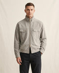 Lands Fashion - Lanav | Suede-Effect Zip-Up Jacket Men