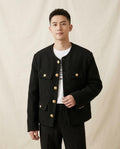 Lands Fashion - Rakar | Textured Collarless Jacket Men