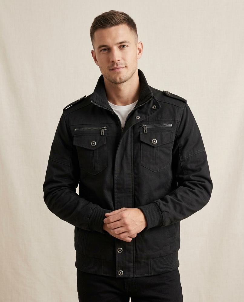 Lands Fashion - Veken | Multi-Pocket Zip-Up Jacket Men