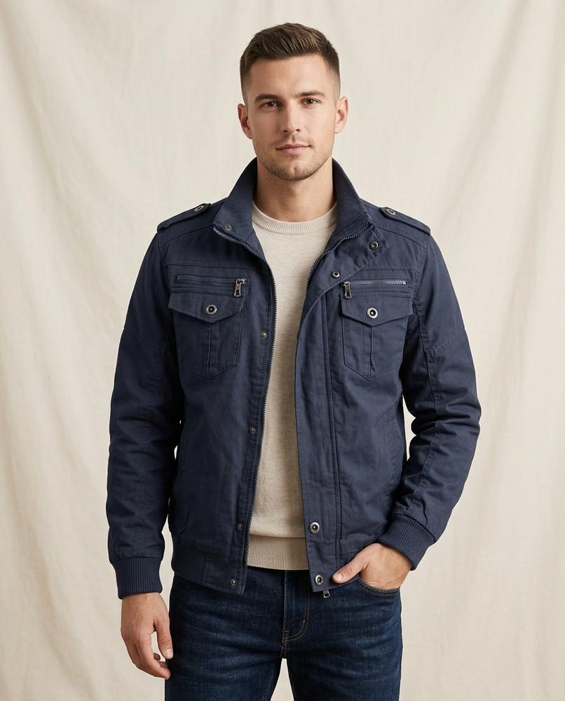 Lands Fashion - Veken | Multi-Pocket Zip-Up Jacket Men
