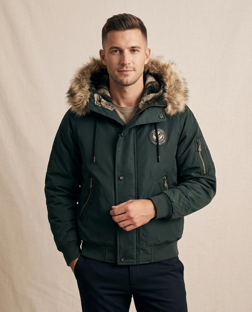 Lands Fashion - Zalor | Padded Hooded Jacket Men
