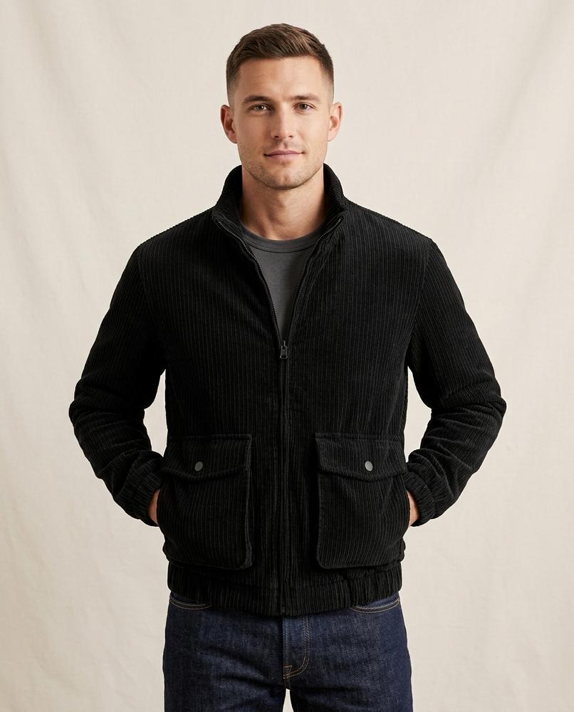Lands Fashion - Zalen | Corduroy Zip-Up Jacket Men