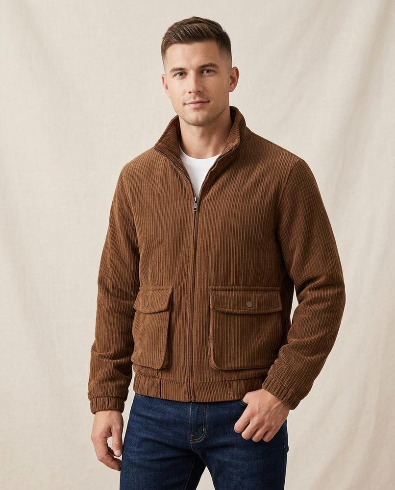 Lands Fashion - Zalen | Corduroy Zip-Up Jacket Men