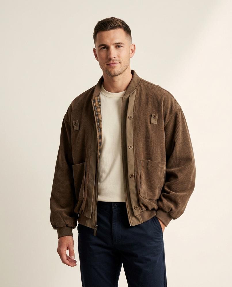 Lands Fashion - Lemer | Corduroy Oversized Jacket Men