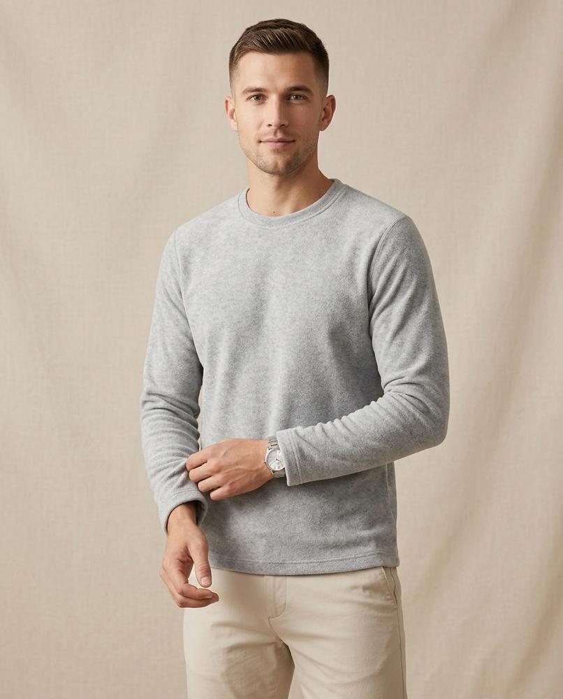 Lands Fashion - Sisud | Fleece Long-Sleeved Sweater Men