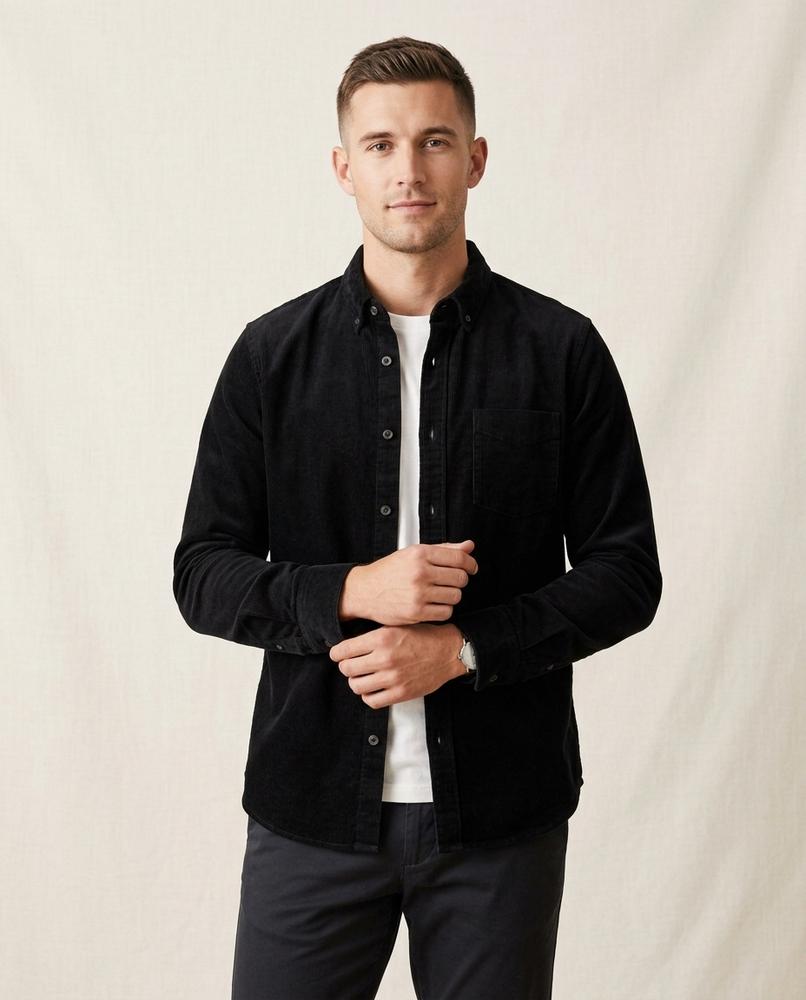 Lands Fashion - Vasun | Corduroy Button-Down Shirt Men