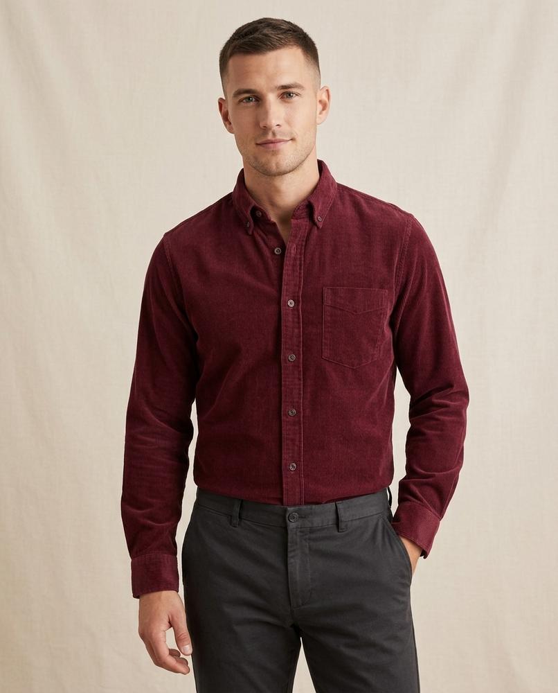 Lands Fashion - Vasun | Corduroy Button-Down Shirt Men