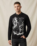 Lands Fashion - Dugem | Printed Long-Sleeved Shirt Men