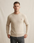 Lands Fashion - Ailur | Cable-Knit Crewneck Sweater Men