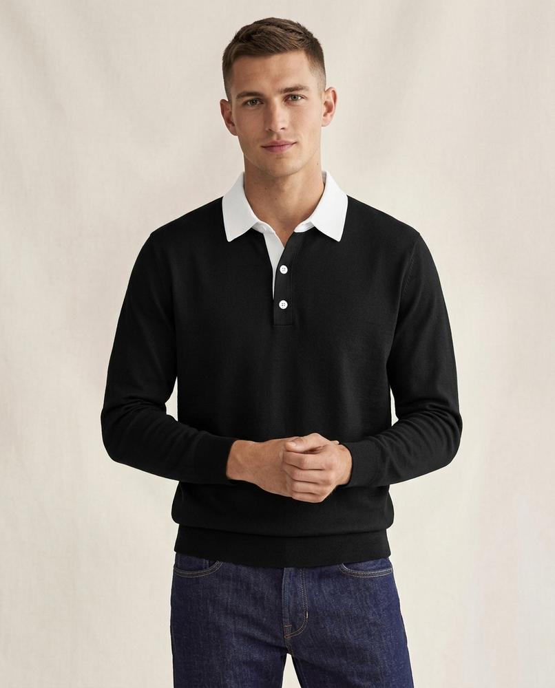 Lands Fashion - Zimim | Contrast Collar Knitted Sweater Men