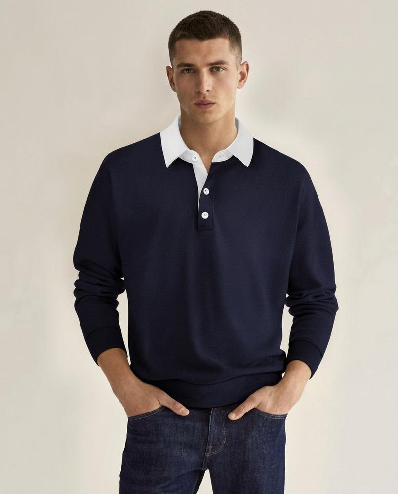 Lands Fashion - Zimim | Contrast Collar Knitted Sweater Men