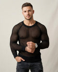 Lands Fashion - Lakam | Fishnet Slim-Fit Sweater Men