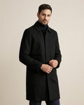 Lands Fashion - Yerek | Single-Breasted Mid-Length Coat Men