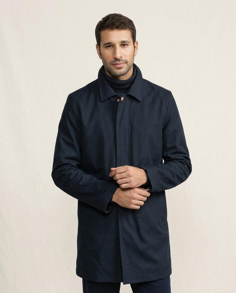 Lands Fashion - Yerek | Single-Breasted Mid-Length Coat Men