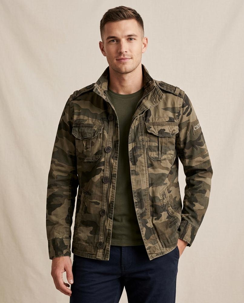 Lands Fashion - Almir | Cotton Stand-Collar Jacket Men