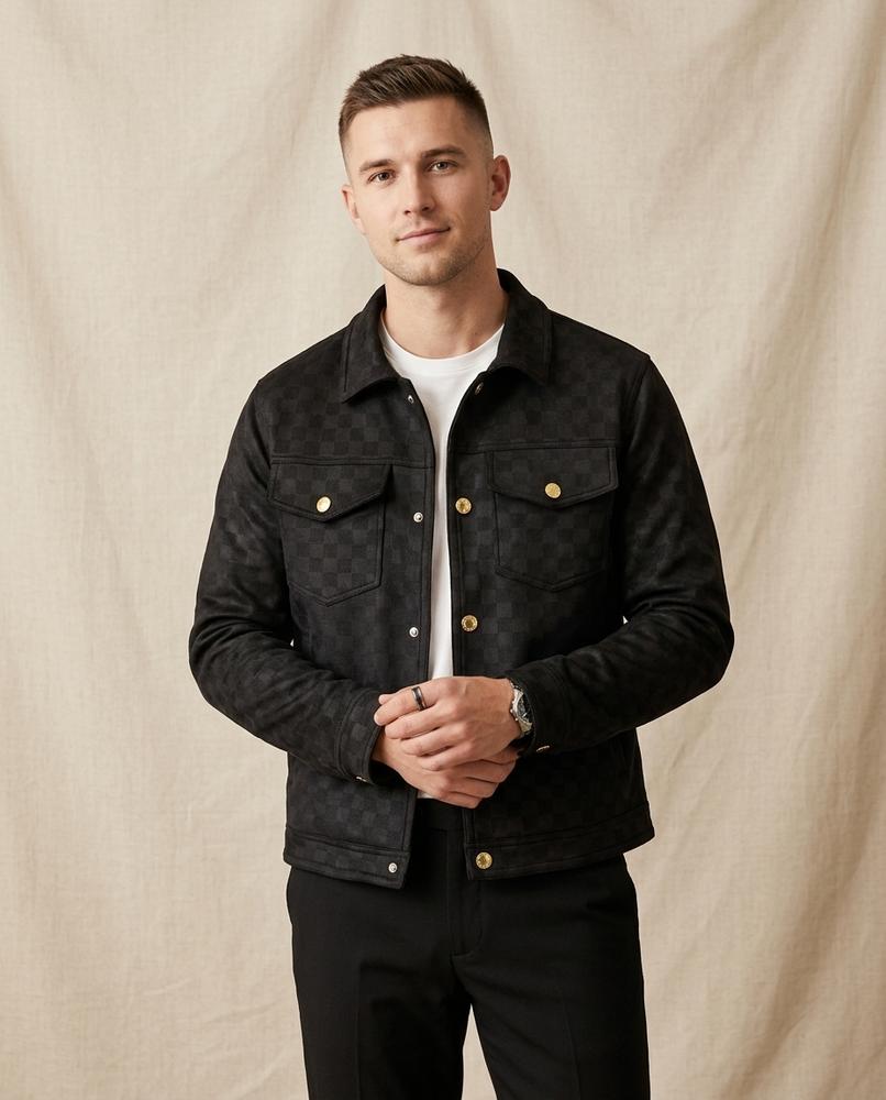 Lands Fashion - Mimer | Checkered Button-Front Jacket Men
