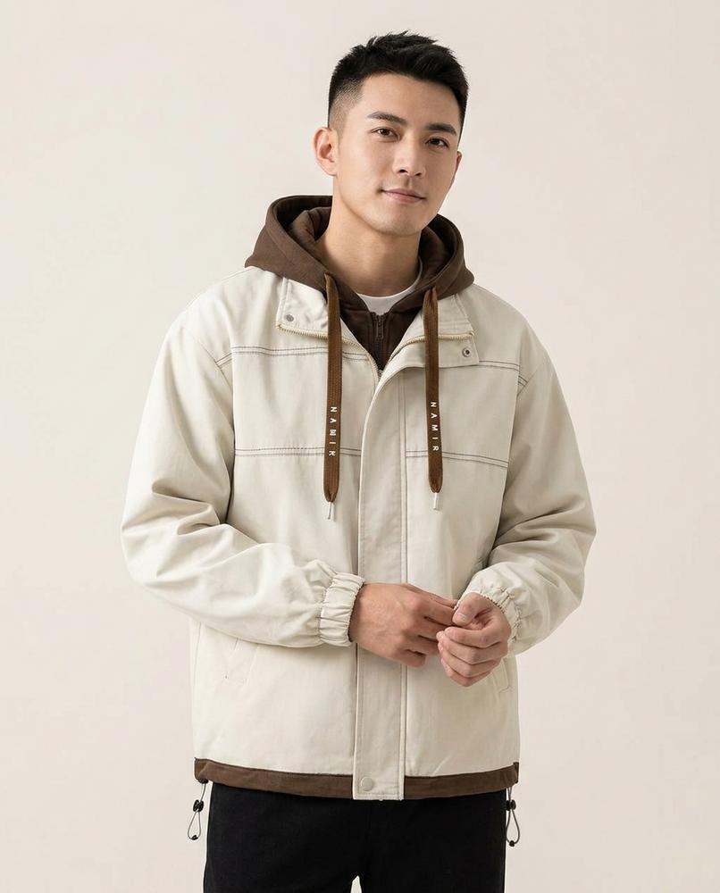 Lands Fashion - Aopos | Lined Layered-Look Jacket Men