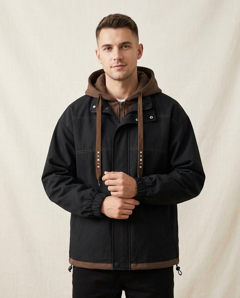 Lands Fashion - Aopos | Lined Layered-Look Jacket Men