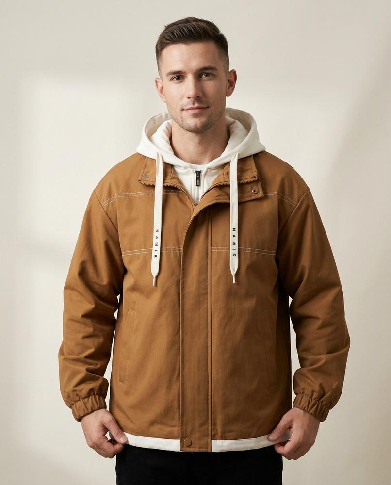 Lands Fashion - Aopos | Lined Layered-Look Jacket Men