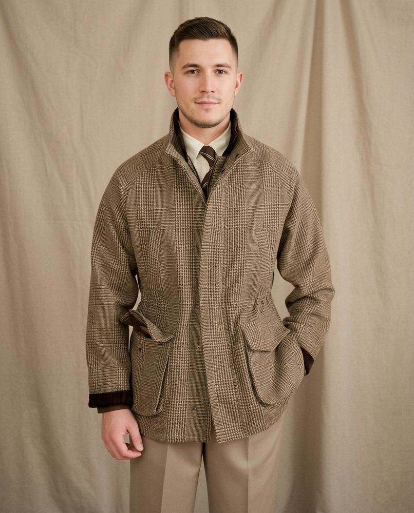 Lands Fashion - Misen | Plaid Wool-Blend Jacket Men