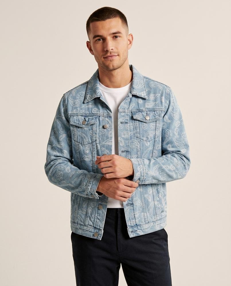 Lands Fashion - Altir | Patterned Denim Jacket Men